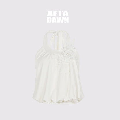 AFTADAWN_3d_Embroidered_Floral_Ruched_U_Neck_Women&