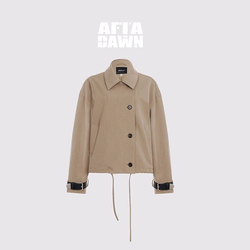 AFTADAWN_A_Line_Utility_Short_Trench_Coat_With_Detachable_Belted_Cuffs_MISSTT
