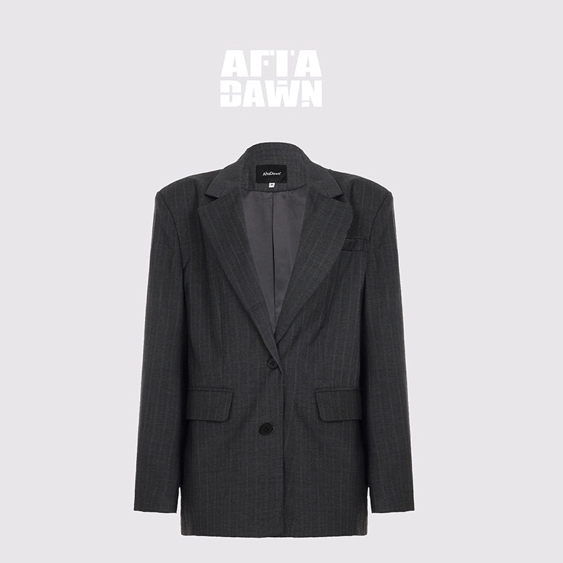 AFTADAWN_After_Dawn_Black_Striped_Single_Breasted_Two_Button_Oversize_Blazer_MISSTT