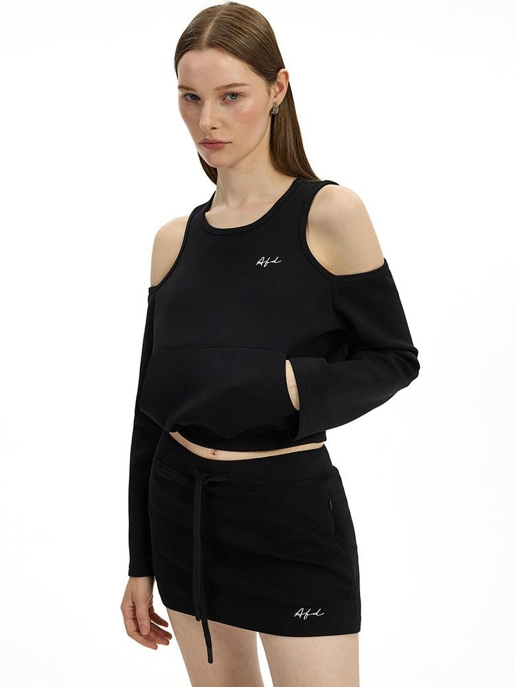 AFTADAWN Airy Off Shoulder Large Pocket Loose Women&