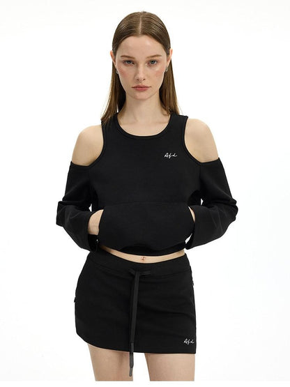 AFTADAWN Airy Off Shoulder Large Pocket Loose Women&