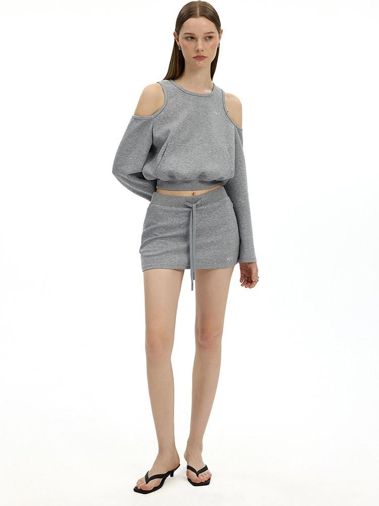 AFTADAWN Airy Off Shoulder Large Pocket Loose Women&