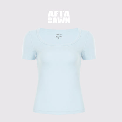 AFTADAWN_Airy_Quick_Dry_U_Neck_Slim_Fit_Sport_Women&