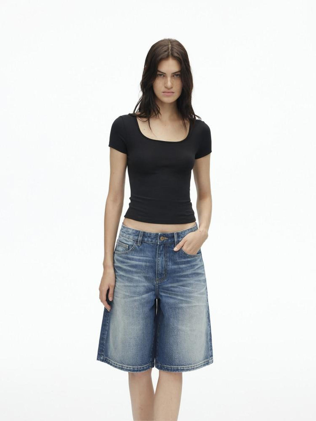 AFTADAWN Airy Quick Dry U Neck Slim Fit Sport Women&