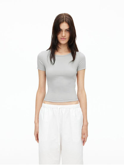 AFTADAWN Airy U Back Cooling U Neck Quick Dry Slim Fit Sports Top