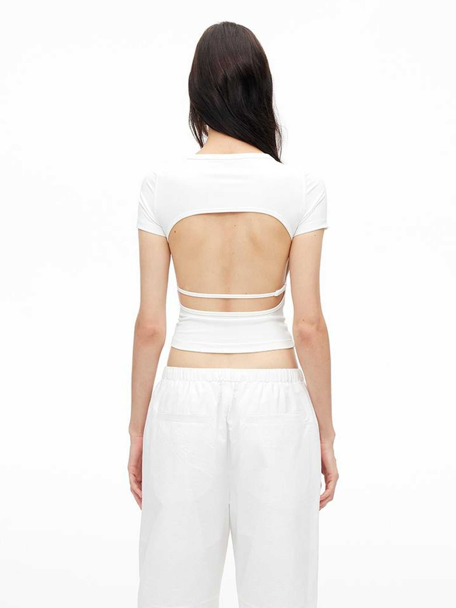 AFTADAWN Airy U Back Cooling U Neck Quick Dry Slim Fit Sports Top