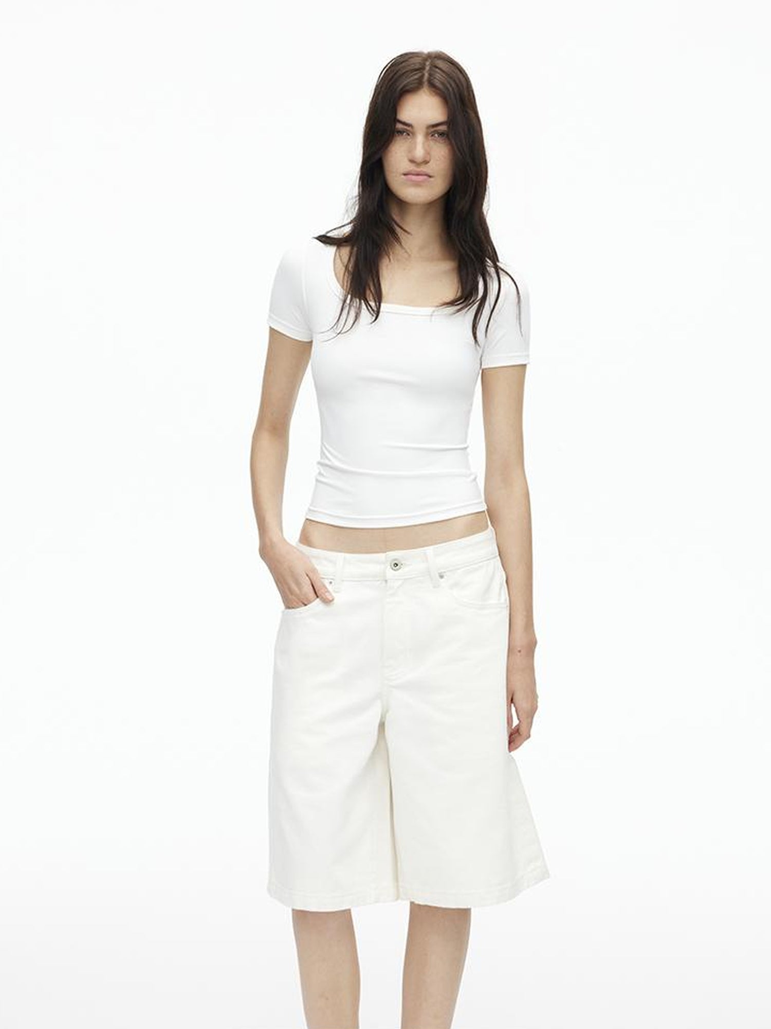 AFTADAWN Airy U Neck Motion Tee UV Cool Stretch Fit