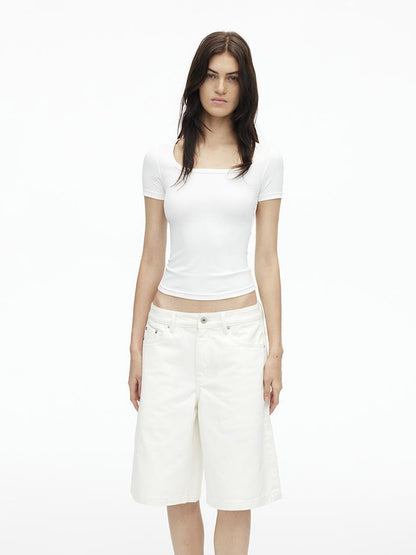 AFTADAWN Airy U Neck Motion Tee UV Cool Stretch Fit