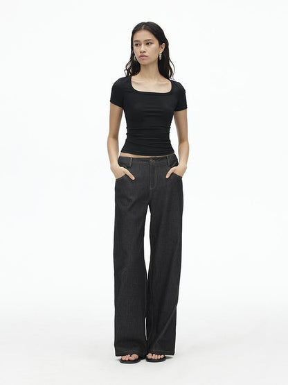 AFTADAWN Airy U Neck Motion Tee UV Cool Stretch Fit