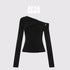 AFTADAWN_Asymmetric_Ruched_Off_Shoulder_Women&