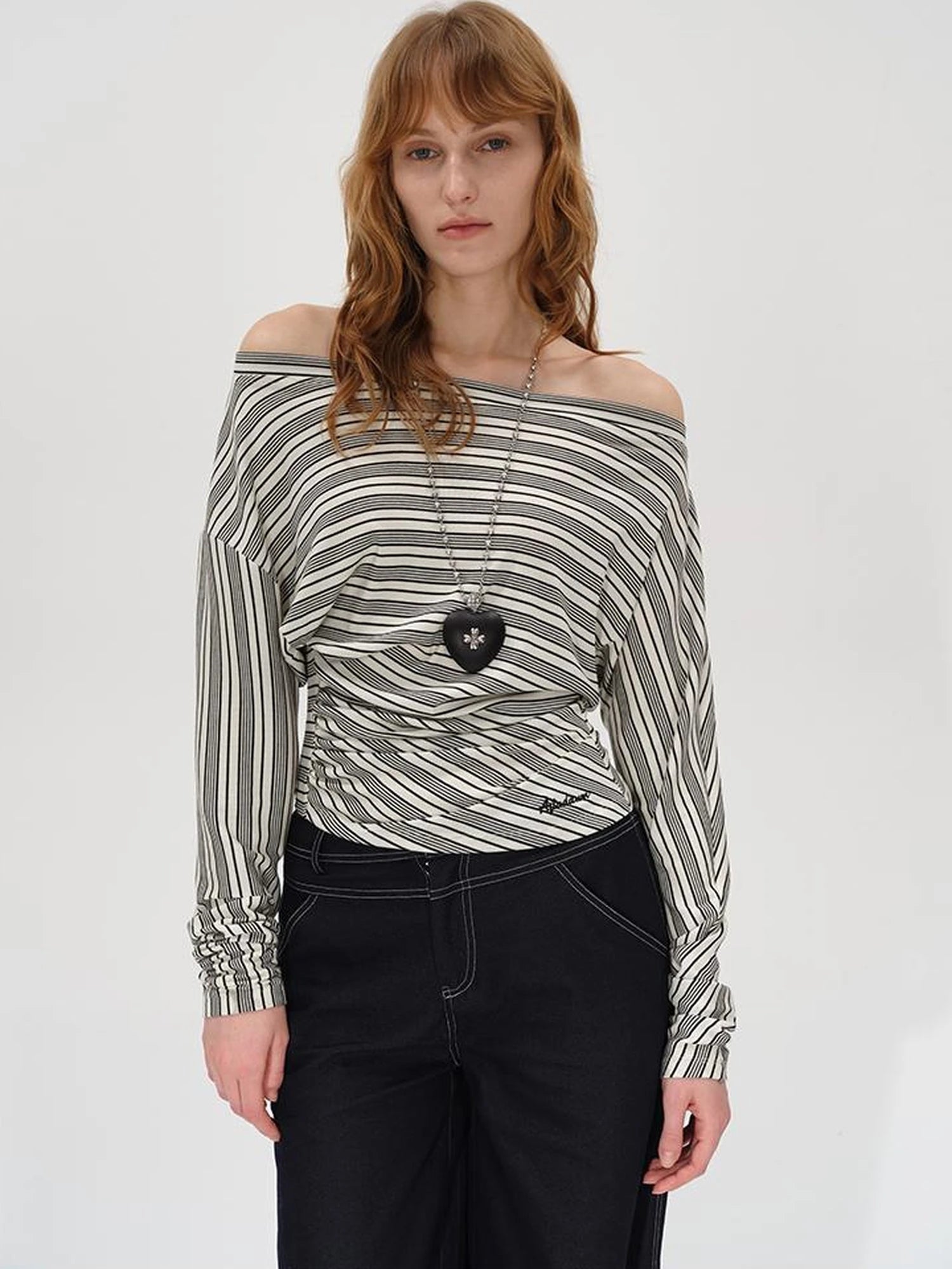 Asymmetric Shoulder Layered Ruffle T-shirt