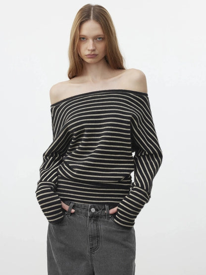 Asymmetric Shoulder Textured Crop Top T-shirt