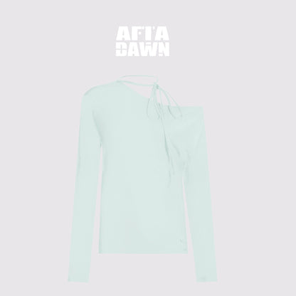 AFTADAWN_Asymmetric_Tie_Waist_Textured_Slim_Fit_Top_MISSTT