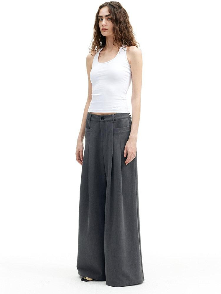 AFTADAWN Asymmetric Twist Knot Backless U Neck Women&