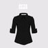 AFTADAWN_Bamboo_Fiber_Cropped_Shirt_With_Lapel_And_Waist_Detail_MISSTT