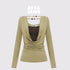 AFTADAWN_Beaded_Cutout_Ruched_Back_Faux_Layered_V-neck_Women&