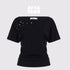 AFTADAWN_Black_Asymmetric_Button_Pleated_Embroidered_Women&
