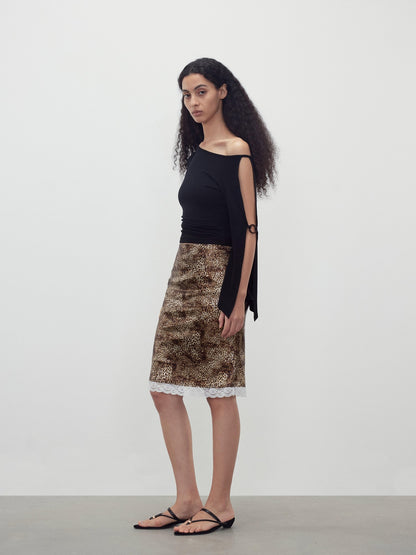 AFTADAWN Black Cutout Ring Off Shoulder Slim Women&