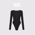 AFTADAWN_Black_Deep_V_Cutout_Bodysuit_Fitted_Women&