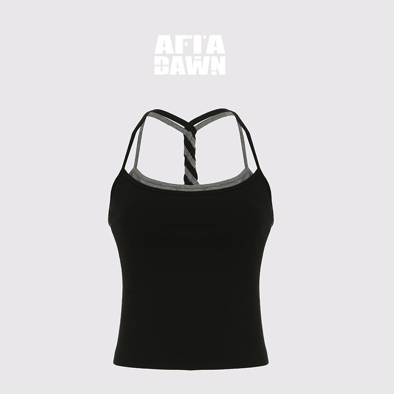 AFTADAWN_Black_Double_Neck_Back_Twist_Colorblock_Women&