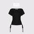 AFTADAWN_Black_Drawstring_Asymmetrical_Slim_Women&