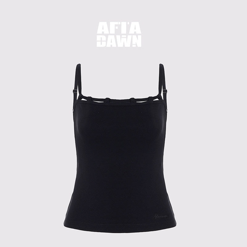 AFTADAWN_Black_Tie_Strap_Removable_Slimming_Micro_Flare_Women&