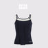 AFTADAWN_Blue_Spliced_Faux_Two_Piece_Tie_Knit_Formfitting_Women&