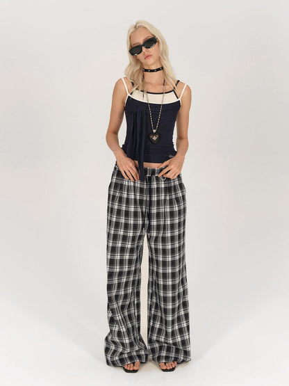 AFTADAWN Blue Spliced Faux Two Piece Tie Knit Formfitting Women&