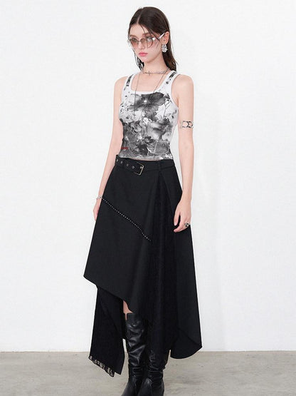 AFTADAWN Botanical Handpainted Floral Slim Fit Women&