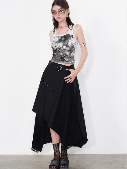 AFTADAWN Botanical Handpainted Floral Slim Fit Women&
