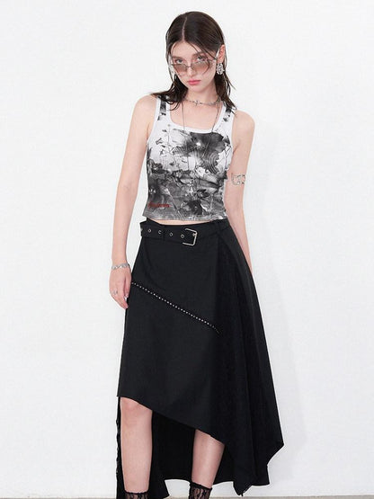 AFTADAWN Botanical Handpainted Floral Slim Fit Women&