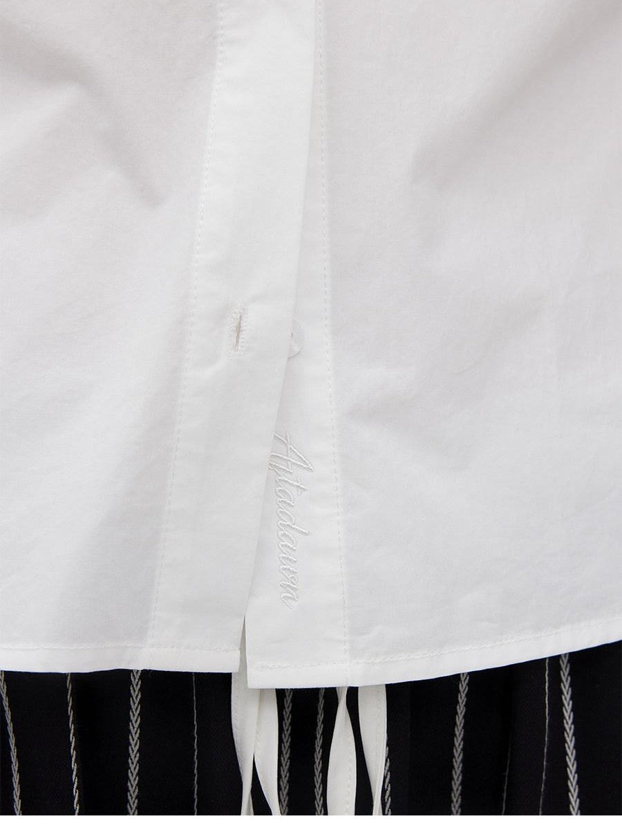 AFTADAWN Boxy Micro Pleat Texture Large Pocket Cuffed Women&