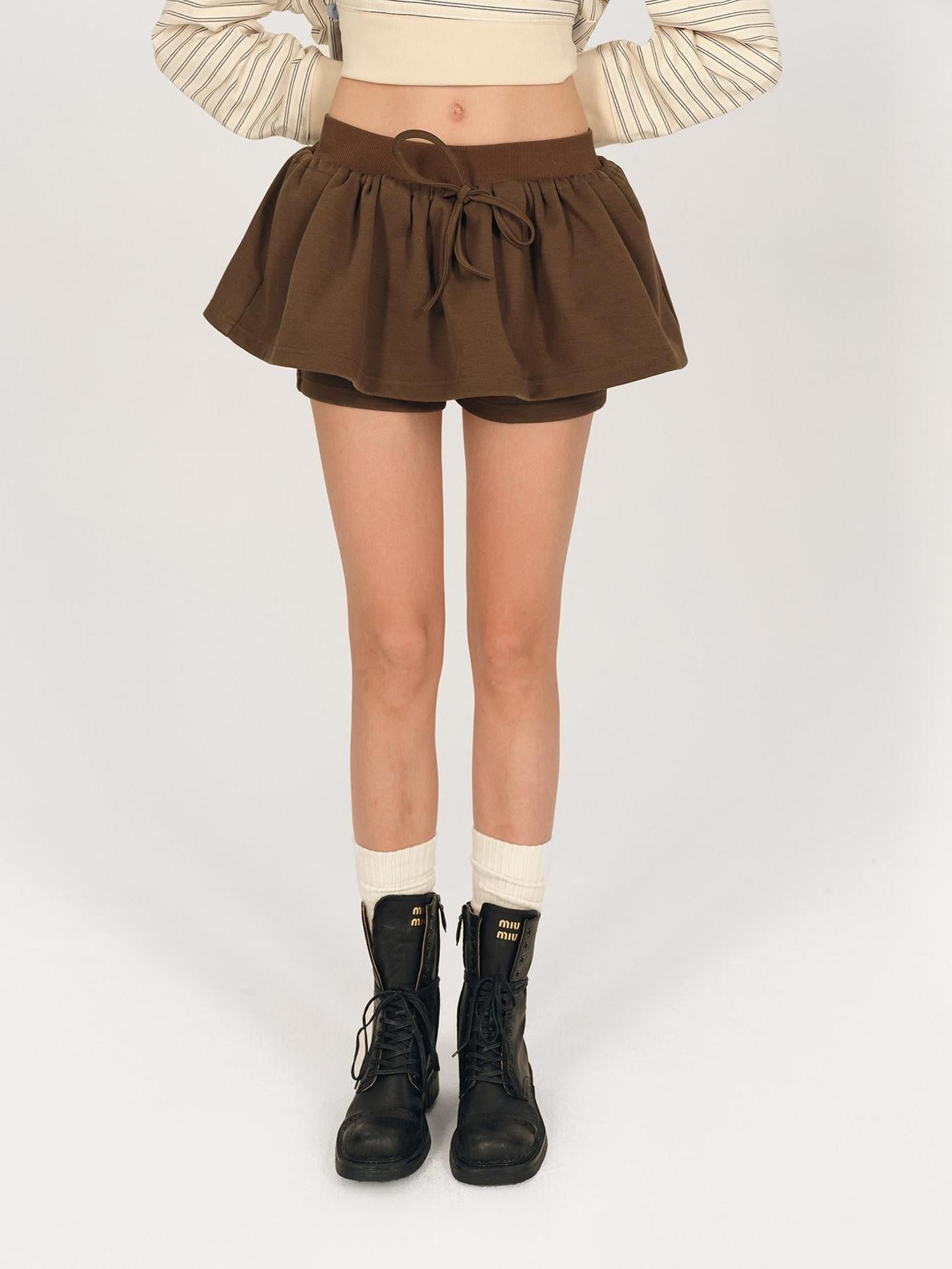 AFTADAWN Brown Deconstructed Zipper Lapel Women&