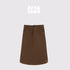 AFTADAWN_Brown_Lapel_Double_Zip_Pockets_A_Line_Women&