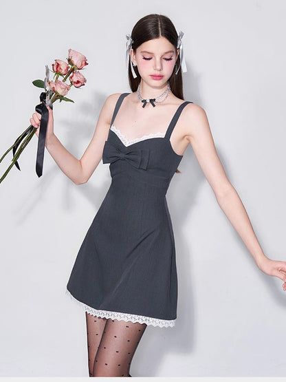 AFTADAWN Capri Breeze Bow Waist A Line Sundress