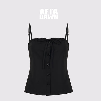 AFTADAWN_Checkered_Ruched_Tie_Buttoned_Cinched_Waist_Women&