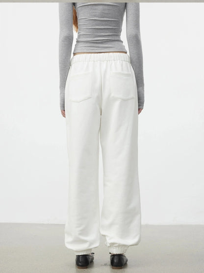 AFTADAWN Classic Relaxed Fit Fleece Lined Cuffed Sweatpants Pants