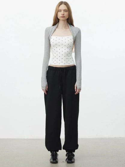 AFTADAWN Classic Relaxed Fit Fleece Lined Cuffed Sweatpants Pants