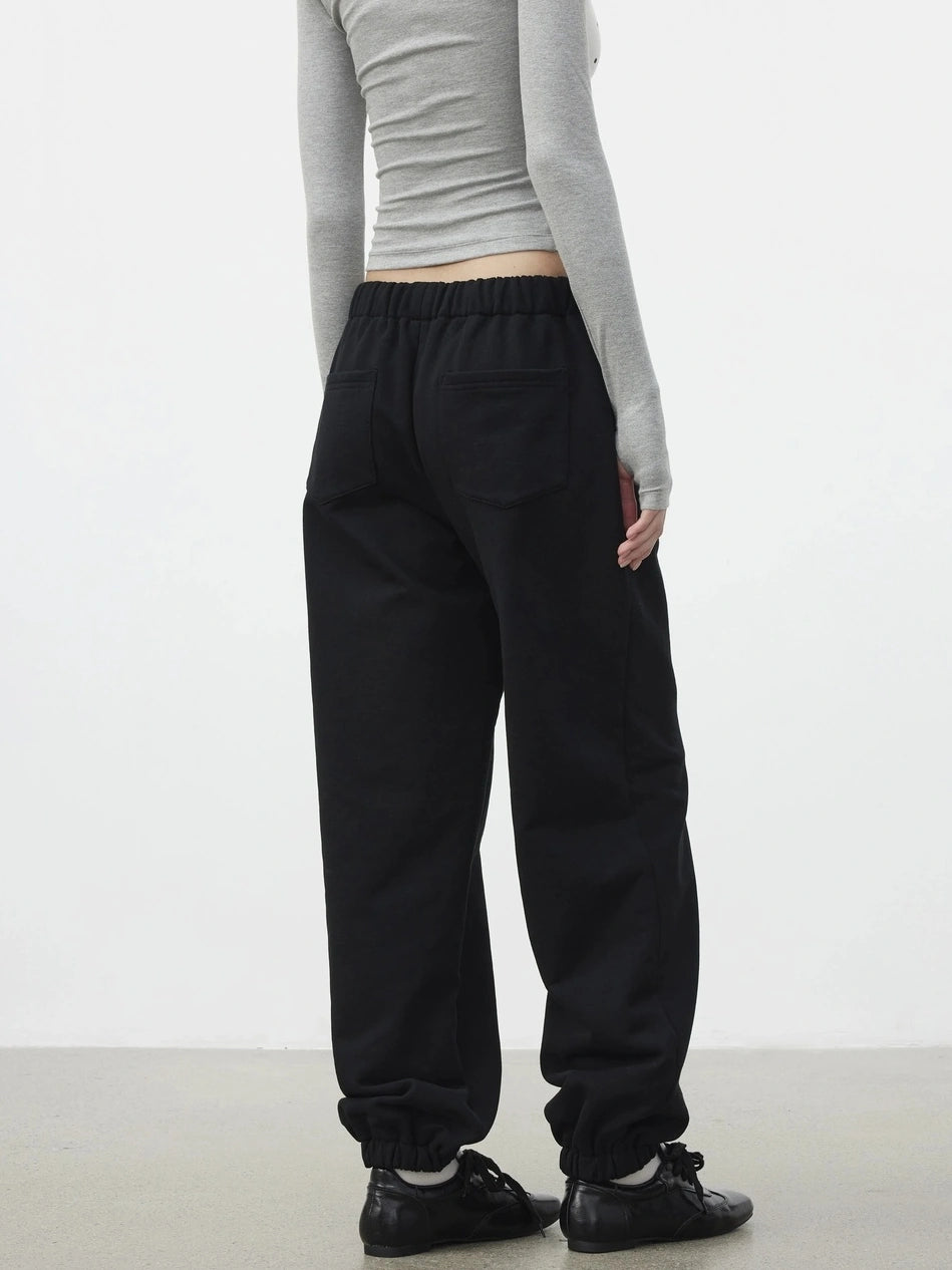 AFTADAWN Classic Relaxed Fit Fleece Lined Cuffed Sweatpants Pants
