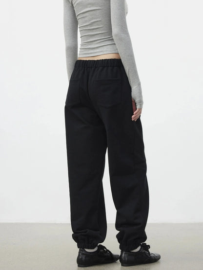 AFTADAWN Classic Relaxed Fit Fleece Lined Cuffed Sweatpants Pants