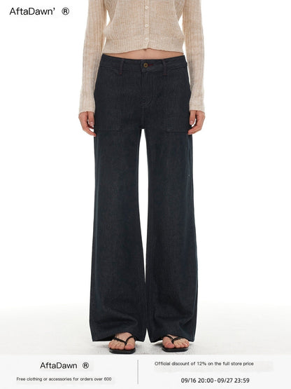 AFTADAWN_Classic_Retro_Low_Rise_Straight_Cotton_Women&