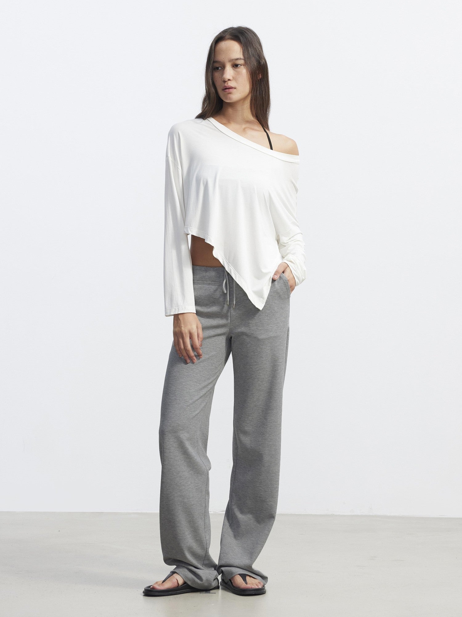 AFTADAWN Cloudlike Drawstring Elastic Waist Invisible Pockets Women&