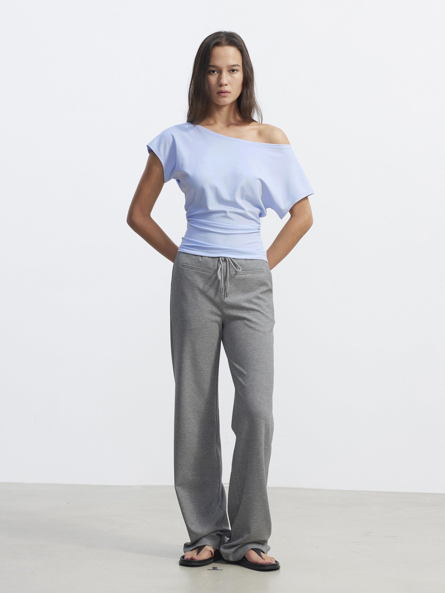 AFTADAWN Cloudlike Drawstring Elastic Waist Invisible Pockets Women&