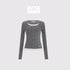 AFTADAWN_Color_Block_Faux_Layered_Button_Slim_Fit_Cotton_Wool_Women&