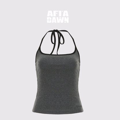 AFTADAWN_Colorblock_Backless_Halter_Tie_Slim_Women&
