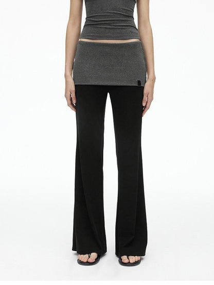 AFTADAWN Colorblock Backless Halter Tie Slim Women&