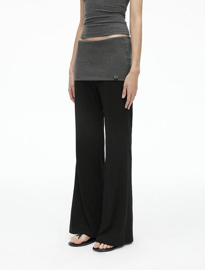 AFTADAWN Colorblock Backless Halter Tie Slim Women&