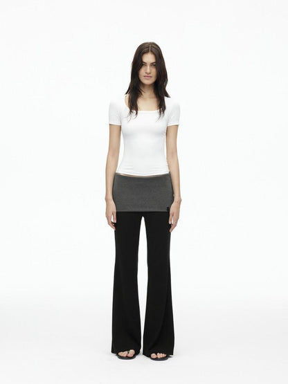 AFTADAWN Colorblock Backless Halter Tie Slim Women&