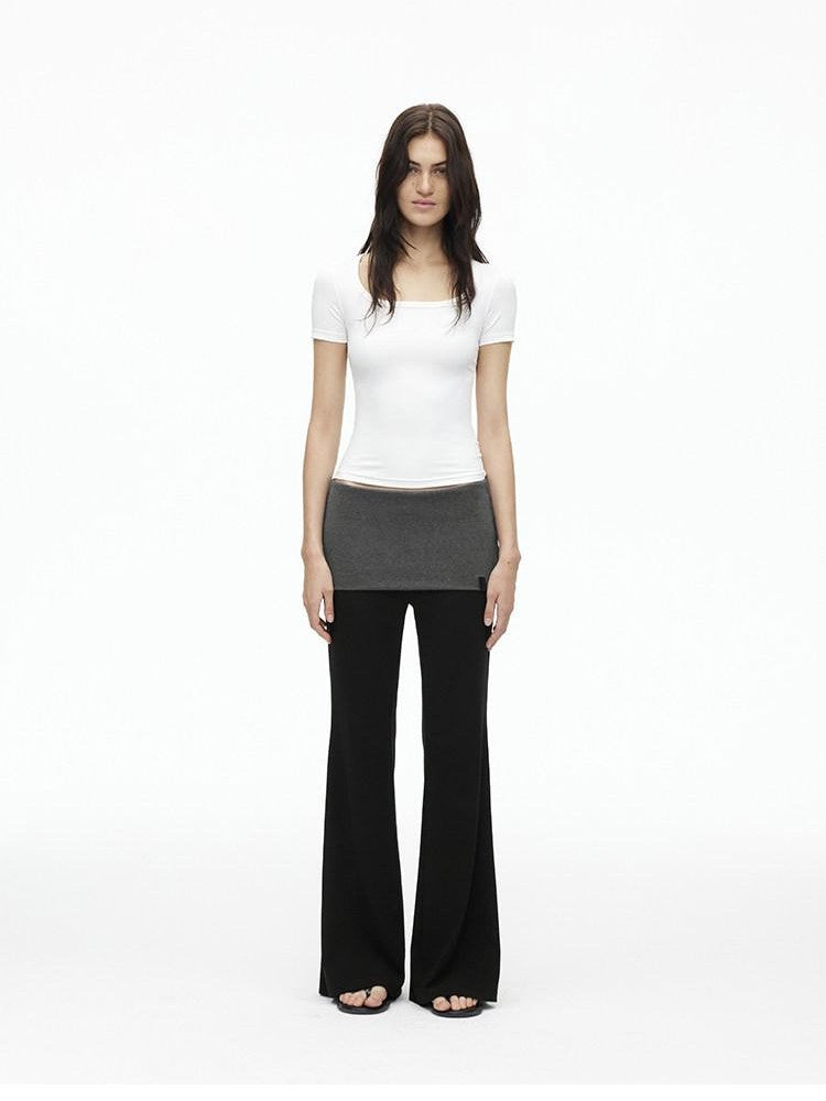 AFTADAWN Colorblock Backless Halter Tie Slim Women&