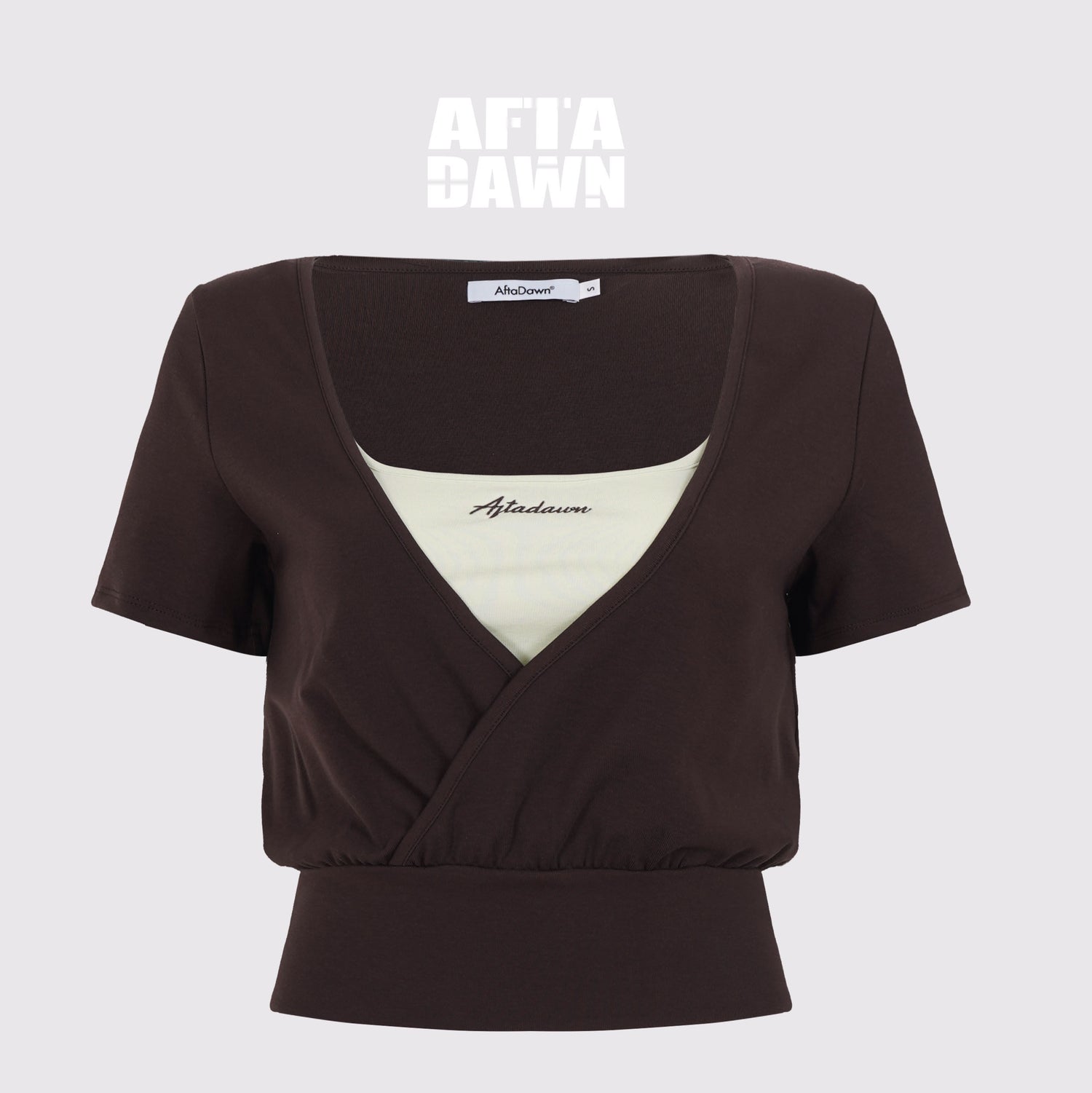 AFTADAWN_Colorblock_Crossover_Deep_V_Embroidered_Women&